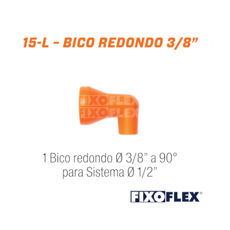 Fixo Flex Bico Redondo 3/8