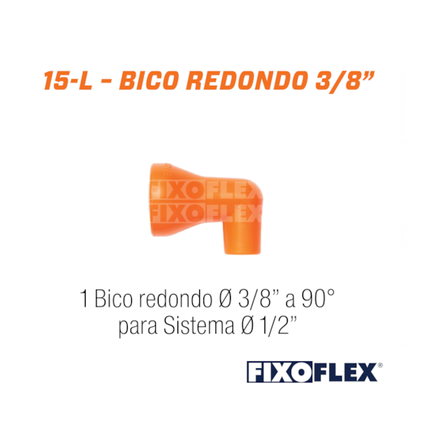 Fixo Flex Bico Redondo 3/8