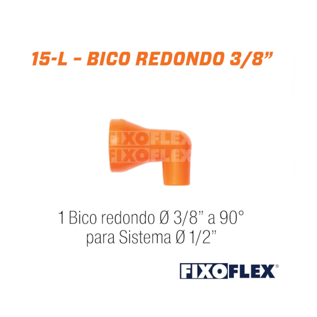 Fixo Flex Bico Redondo 3/8