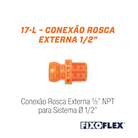 Fixo Flex Conexão Rosca Externa 1/2