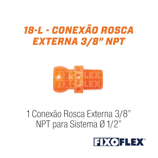 Fixo Flex Conexão Rosca Externa 3/8