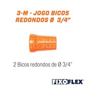 Fixo Flex Jogo Bicos Redondos 3/4" 3-M TAPMATIC