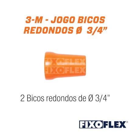 Fixo Flex Jogo Bicos Redondos 3/4" 3-M TAPMATIC