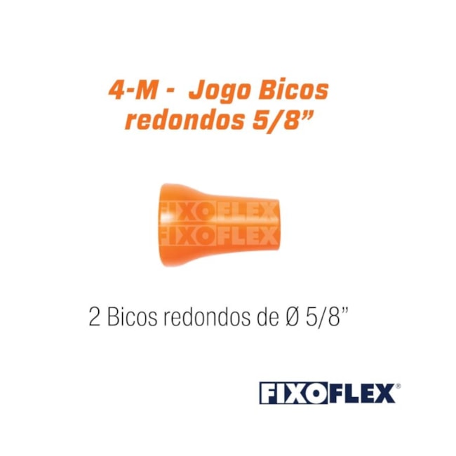 Fixo Flex Jogo Bicos Redondos 5/8