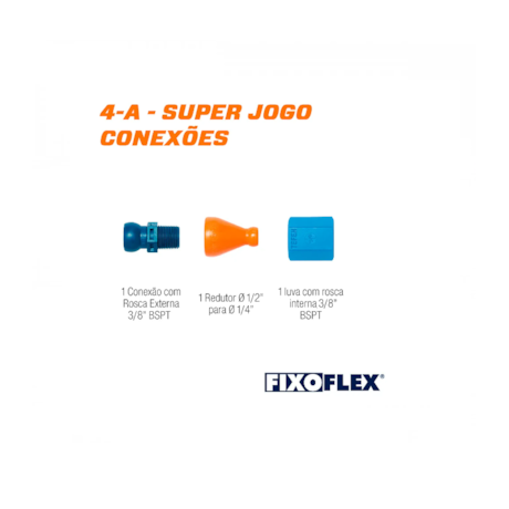 Fixo Flex Super Jogo de Conexões 1/4