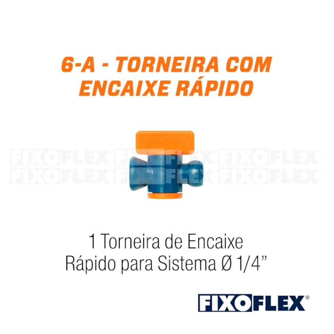 Fixo Flex Torneira de Encaixe Rápido 1/4
