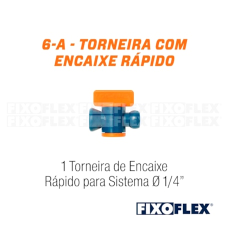 Fixo Flex Torneira de Encaixe Rápido 1/4