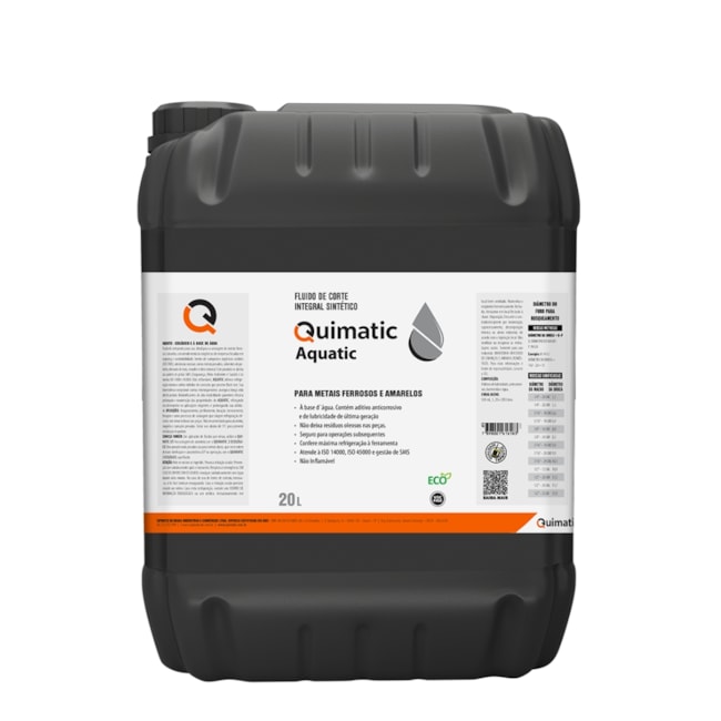 Fluido de Corte a Base D'água 20 Litros AQUATIC AT3 QUIMATIC-4de822cf-ff38-4359-99fd-b153a8f23db6