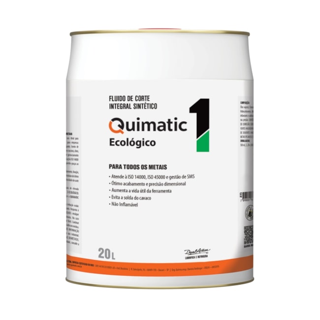 Fluido de Corte Ecológico 20 Litros NR 1 ECOLOGICO QUIMATIC-28fbd226-f4b4-46b3-9298-0ea679c43130