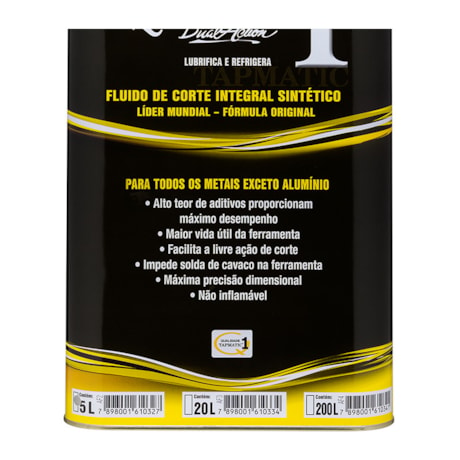 Fluido de Corte para Metais 5 Litros NR 1 TAPMATIC-1d784b68-a986-4373-89d8-f83b947ffdd9