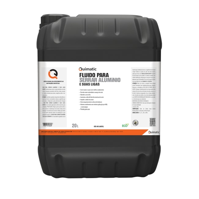 Fluido para Serrar e Usinar Alumínio 20 Litros SA2 QUIMATIC-c3fbfa9e-1825-4026-ab59-635098af132a