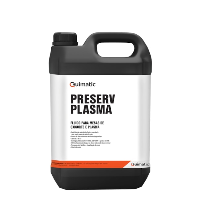 Fluido Protetivo e Anticorrosivo 5 litros PRESERV PLASMA QUIMATIC-22557b08-b1e5-4d51-b7ee-6a3690ef5e6f