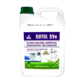 Fluído Solúvel Sintético para Usinagem Concentrado 5 Litros SUTOL SV-E BIO-LUB