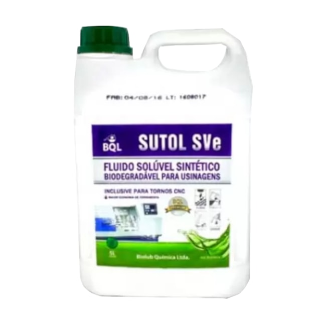 Fluído Solúvel Sintético para Usinagem Concentrado 5 Litros SUTOL SV-E BIO-LUB-8593b71d-4702-4718-a1bf-04185b7f5a02