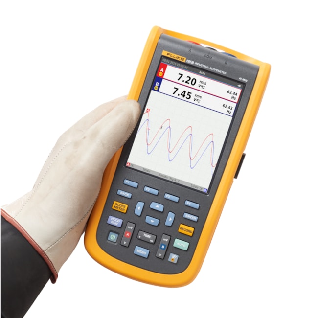 FLUKE 125B/S Osciloscópio Industrial Portátil 40MHz FC FLUKE-dba40d8d-9139-4f91-8aa8-72b18e0e349c