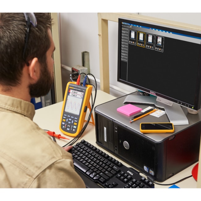 FLUKE 125B/S Osciloscópio Industrial Portátil 40MHz FC FLUKE-47e38055-df55-41f5-b2e6-968f538fd0c7