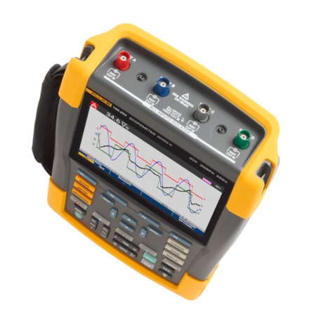 FLUKE 190-204-III-S Osciloscópio Portátil Digital 200MHz 4 Canais Color com Cabo e Software FLUKE-3d6c734d-f99a-49dd-846b-597db827a31e