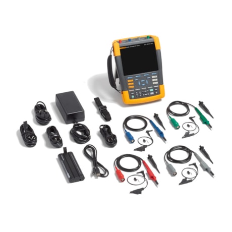 FLUKE 190-204-III-S Osciloscópio Portátil Digital 200MHz 4 Canais Color com Cabo e Software FLUKE-1d750fde-0069-4127-8b83-3c92c2e36e4c