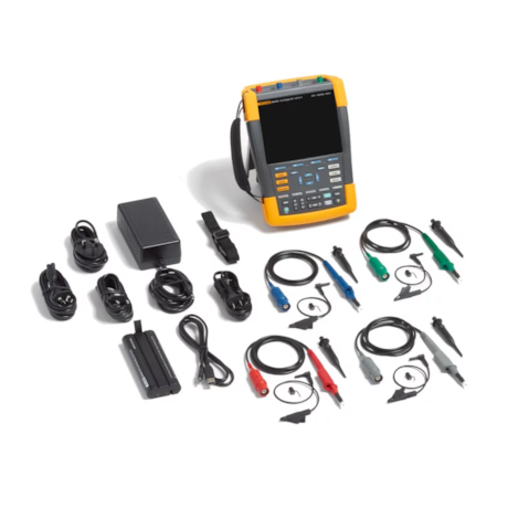 FLUKE-190-502-III Osciloscópio Portátil Digital 500MHZ 2 Canais Color com Cabo e Software FLUKE-58940eec-7948-4e36-b0f3-0743e684bdad