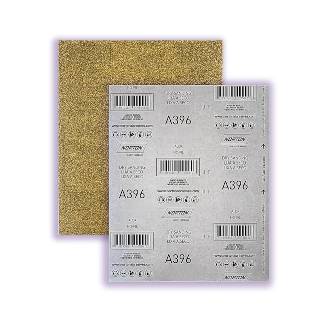 Folha de Lixa para Repintura Grão 100 230x280mm CHAMPAGNE NO-FIL A396 NORTON-9282fcdb-d170-4f15-a955-1c97e1c219ca