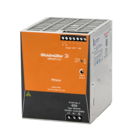 Fonte de Alimentação Chaveada 20A 480W 24VF Pro Eco 1469510000 WEIDMULLER CONEXEL