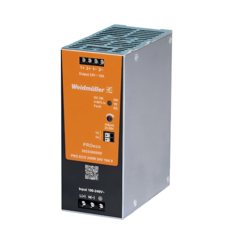 Fonte de Alimentação Chaveada 240W 24VCC 10A Monofásica PRO ECO 240W 24V 10A II CONEXEL WEIDMULLER