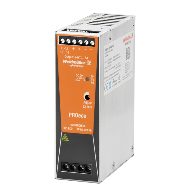 Fonte de Alimentação Chaveada 24V 5A 120W 1469480000 PRO ECO WEIDMULLER CONEXEL-88501065-1b54-441f-9af8-7c6e177d382c