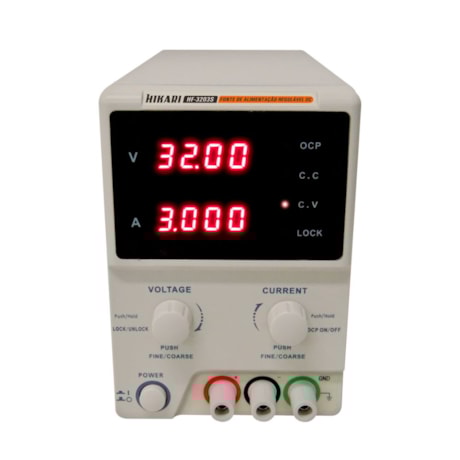 Fonte de Alimentação DC 3A Simples HF-3203S HIKARI-1d21d0d1-a191-416e-9db5-d2bb3ee7af07
