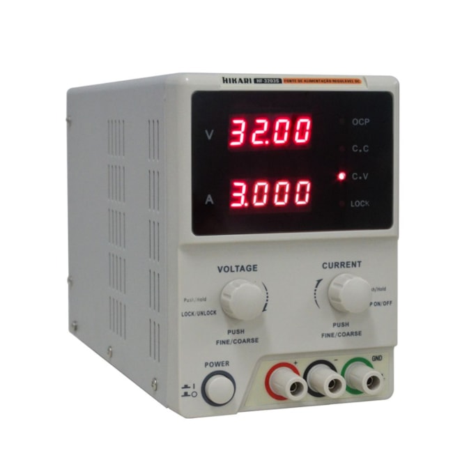 Fonte de Alimentação DC 3A Simples HF-3203S HIKARI-d30427d0-f737-4015-968e-7d0b77c5340d