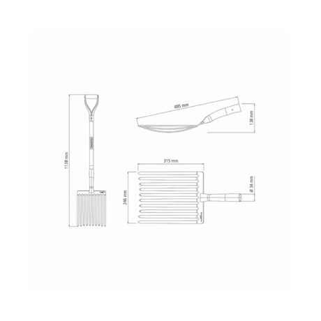 Forcado para Cascalho com 10 Dentes em Aço com Cabo de Madeira 74cm 77128404 TRAMONTINA-bdb2fa08-c70e-4809-a0ac-8256a1bf617b