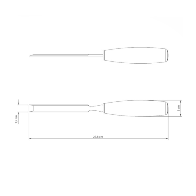 Formão Chanfrado 3/4