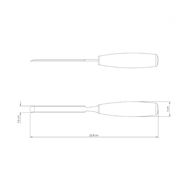 Formão Chanfrado 5/8