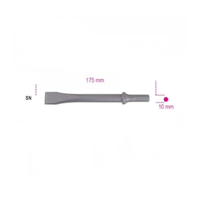 Formão para Martelo Pneumático 1940E10/SN 019400040 BETA-38efbcab-2730-48af-8413-9a462f22f282