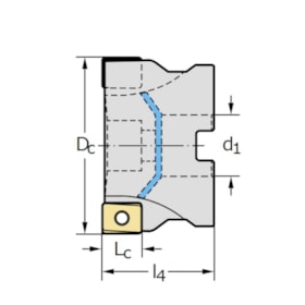 Fresa de Corte Lateral F4041B160Z0813 WALTER