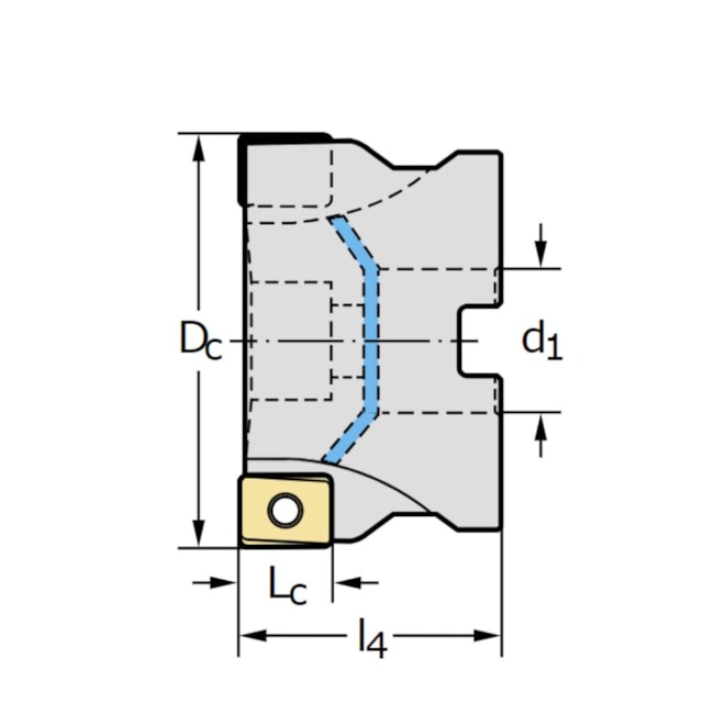 Fresa de Corte Lateral F4041B160Z0813 WALTER-936dbeed-d86e-49af-8b8e-90fa2683e0b2
