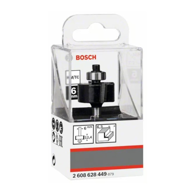 Fresa Reta 25,4mm Haste 6mm com Rolamento 2608628449 BOSCH-e5b07c53-85af-440d-aab9-faff5c3a7989