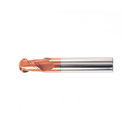 Fresa Topo Esférica 2 Cortes 2x4x4x50mm 55HRC Tisin 5030204 HEINZ