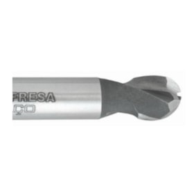 Fresa Topo Esférica HSS 6,00mm 2 Cortes 1454 INDACO