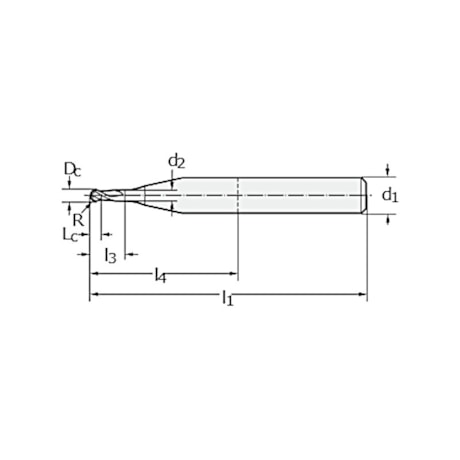 Fresa Topo Esférica Metal Duro 2 Cortes 1,00mm 10x45mm H4046988-1-10 PROTOTYP-4e866d26-e16f-41d7-9b43-c9eaed80e16b