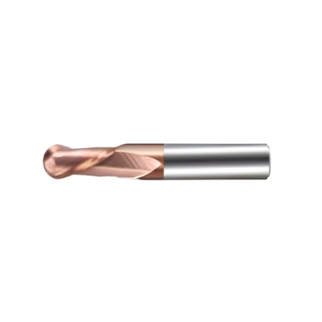 Fresa Topo Esférica Metal Duro 3.00mm 2 Cortes Bronze 45 HRC TiALN 5030304 HEINZ