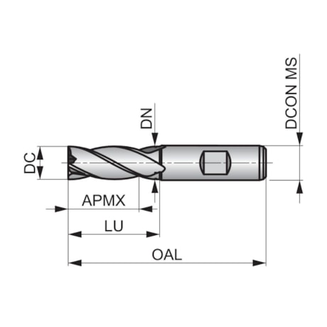 Fresa Topo HP HSS CO 4C DIN844 Curta 16mm C247-16.00 DORMER-62653b4d-fcbd-4822-8a03-ee7d0868e2a4