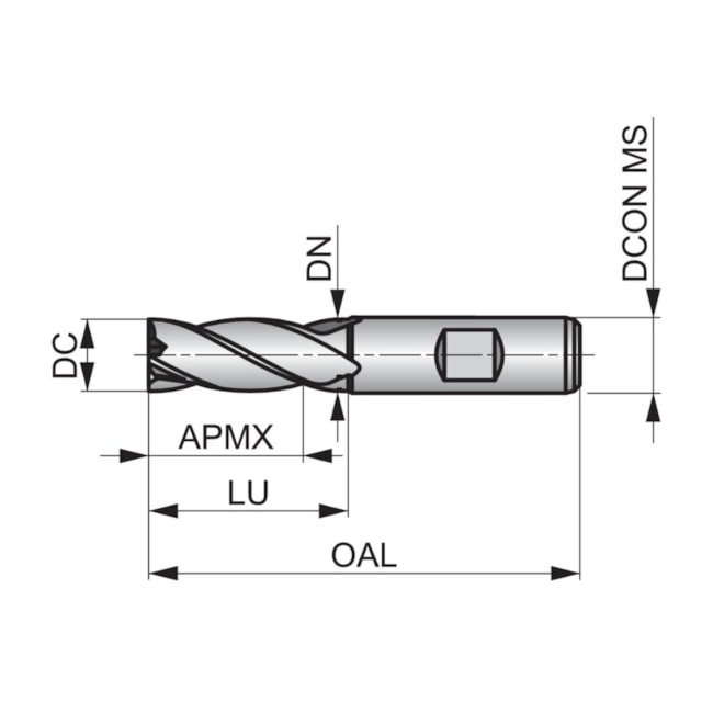 Fresa Topo HP HSS CO 4C DIN844 Curta 16mm C247-16.00 DORMER-1e2195a8-ffaf-488a-b32e-6683a5daf274