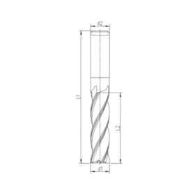 Fresa Topo Reto HSS-Co 10,00mm 4 Cortes 1511 INDACO