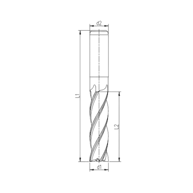 Fresa Topo Reto HSS-Co 10,00mm 4 Cortes 1511 INDACO-0cc85757-76be-4f19-a84a-d159c9160bbd