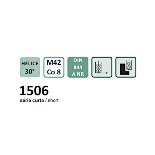 Fresa Topo Reto HSS-Co 10,00mm 4 Cortes Desbaste 1506 INDACO-dee634f5-415f-4b86-8ba4-c7efb5fc83ed