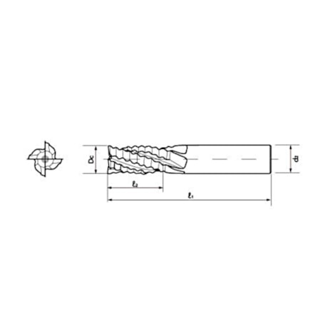 Fresa Topo Reto HSS-Co 10,00mm 4 Cortes Desbaste 834/1 OSG-f4895b08-7a5c-480a-89f9-c173d6c0439d