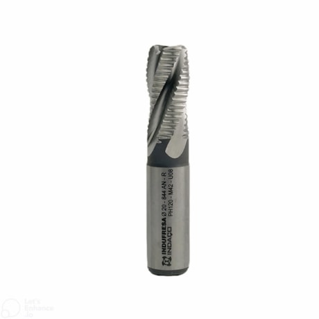 Fresa Topo Reto HSS-Co 12,00mm 4 Cortes Desbaste 1506 INDAÇO