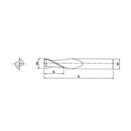 Fresa Topo Reto Metal Duro 10,00mm 2 Cortes 912 EVOMILL OSG-89182e22-1530-4b04-b1ec-19811e2365ba