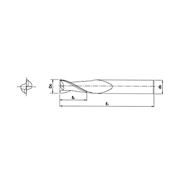 Fresa Topo Reto Metal Duro 10,00mm 2 Cortes 912 EVOMILL OSG-4237e614-7258-4575-bfd8-9bf47760cf64