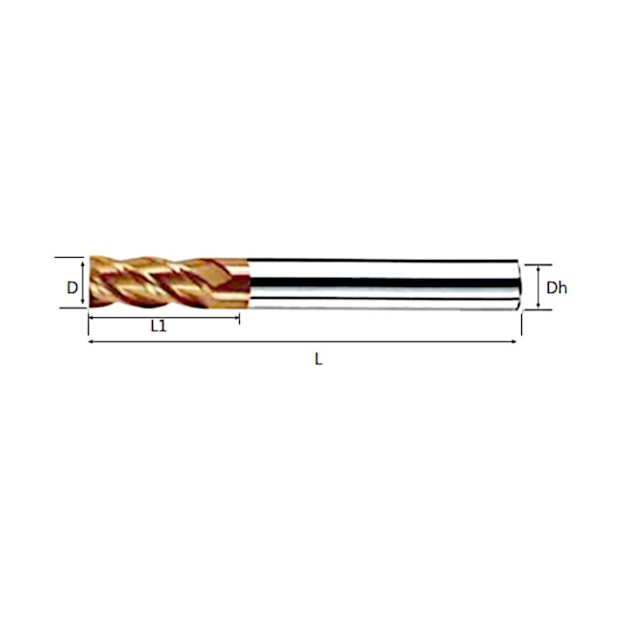 Fresa Topo Reto Metal Duro 10,00mm 2 Cortes Curta 671 HEINZ-c5b24ff3-92fa-40cd-a43e-ca23583d51d0